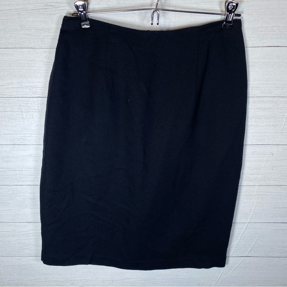 Vintage Christy Girl New York Pencil Skirt Women’s 6 Made in USA, 1980’s Black